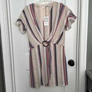 NWT - THML Striped Casual Dress